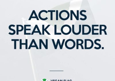 Actions speak louder than words
