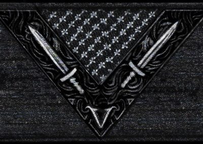 Vegan battle flag with swords